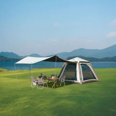 Naturehike Ango Pro Inflatable Tent - Khaki - Brown (240*240*180)